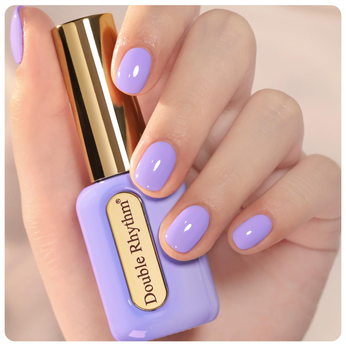 Double Rhythm Gel Polish Light Purple 15ml front view