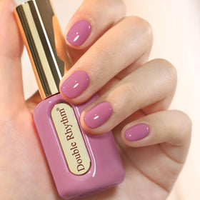 Double Rhythm Gel Polish Milky Purple 15ml front view