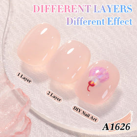 Double Rhythm Gel Polish Nude Pink bottle with cap