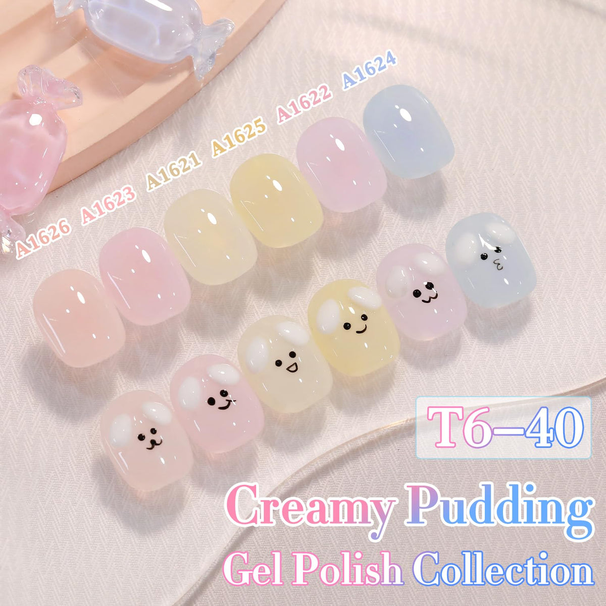 Double Rhythm Gel Polish Nude Pink with UV lamp