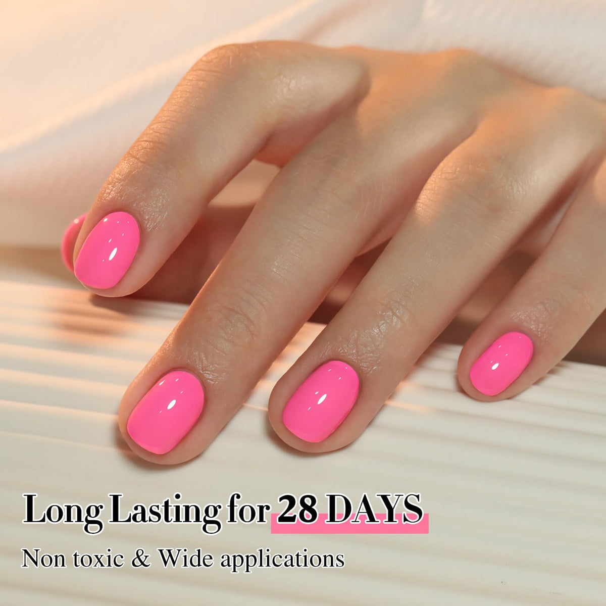 Double Rhythm Gel Polish on a nail art display