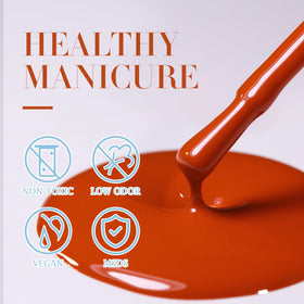 Double Rhythm Gel Polish Pumpkin Orange 15ml with UV lamp