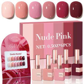 Double Rhythm Gel Polish Set 6 Pcs 15 ML front view