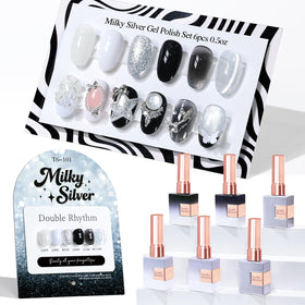 Double Rhythm Gel Polish Set 6 Pcs 15 ML in various colours