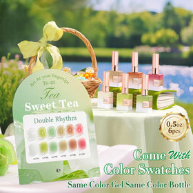 Double Rhythm Gel Polish Set 6 Pcs 15 ML jelly gel polish bottles