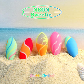 Double Rhythm Gel Polish Set 6 Pcs 15ml close-up of pastel colours