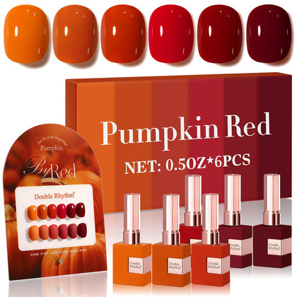 Double Rhythm Gel Polish Set 6 Pcs 15ml front view