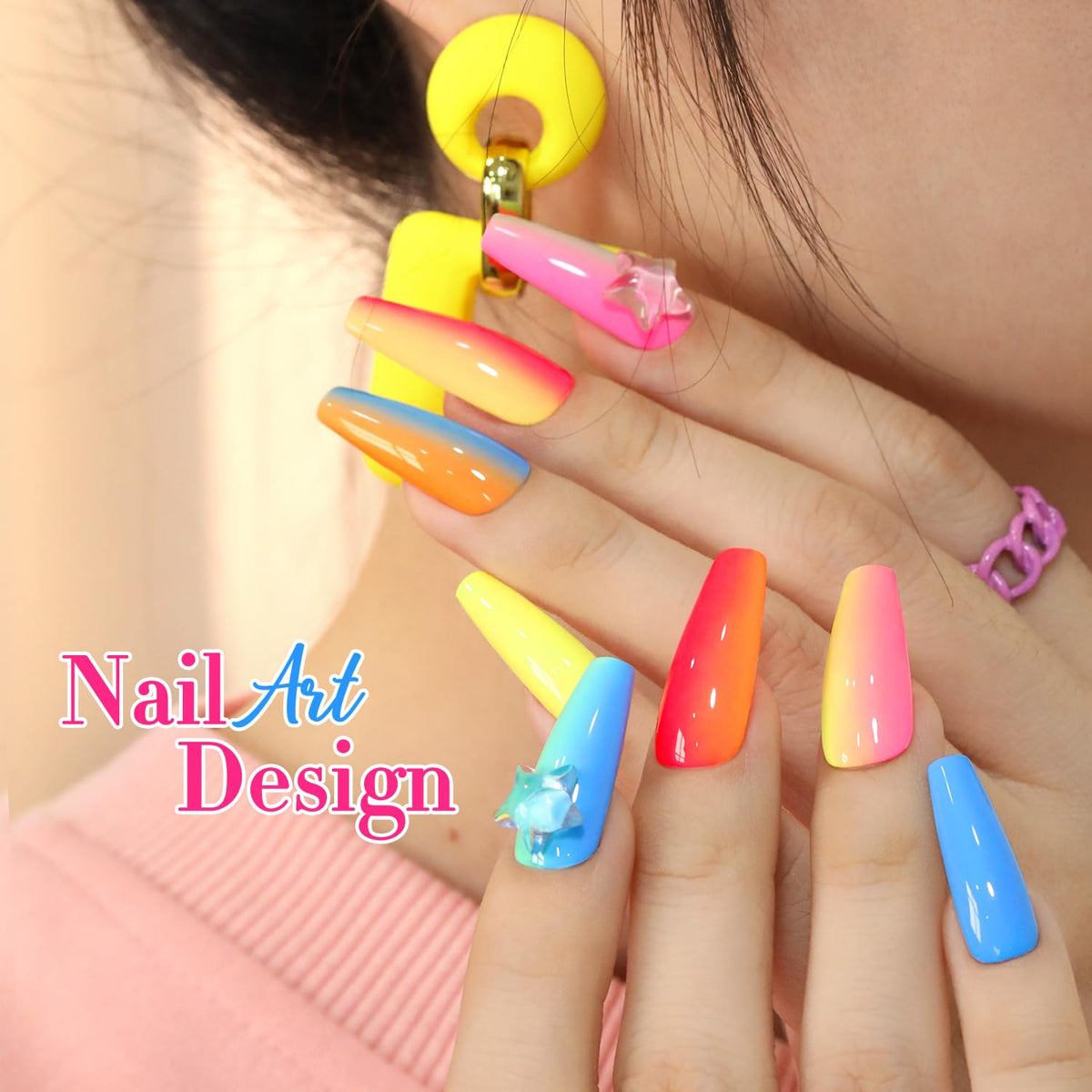 Double Rhythm Gel Polish Set 6 Pcs 15ml in a stylish packaging