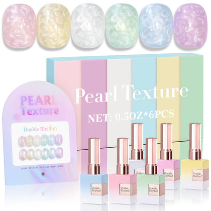 Double Rhythm Gel Polish Set 6 Pcs 15ml in assorted colours
