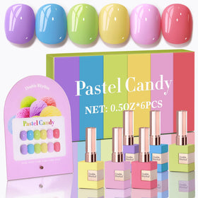 Double Rhythm Gel Polish Set 6 Pcs 15ml in assorted colours