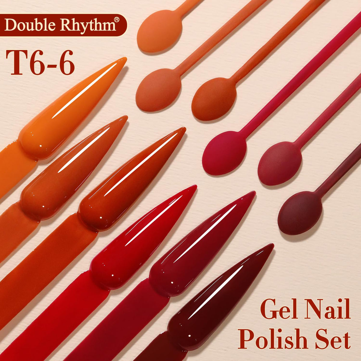 Double Rhythm Gel Polish Set displayed with nail tools