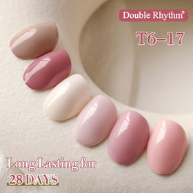 Double Rhythm Gel Polish Set in use at home