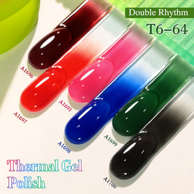 Double Rhythm Gel Polish Set in use at home