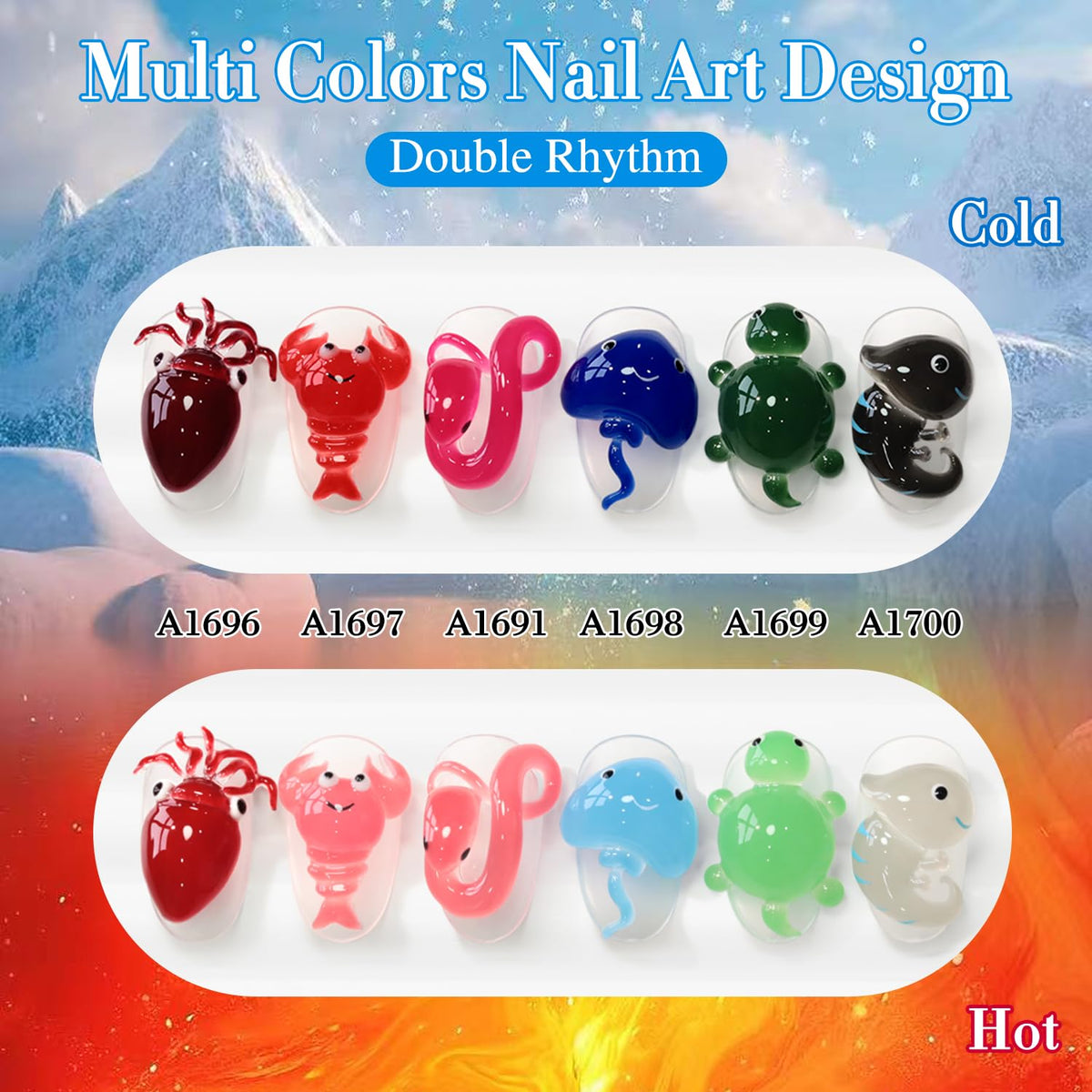 Double Rhythm Gel Polish Set packaging details