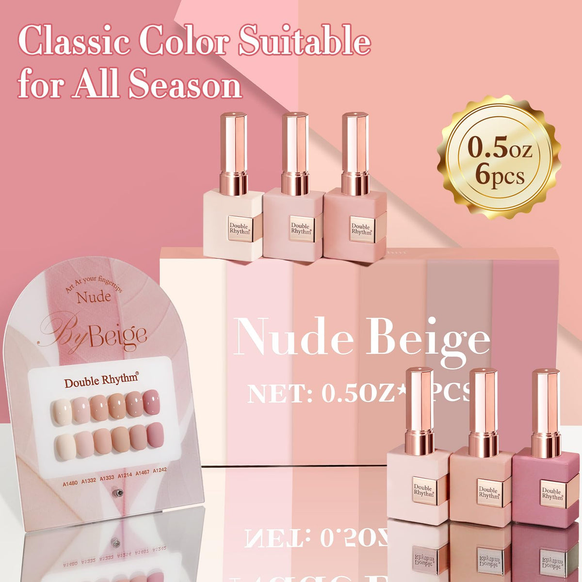 Double Rhythm Gel Polish Set packaging front view