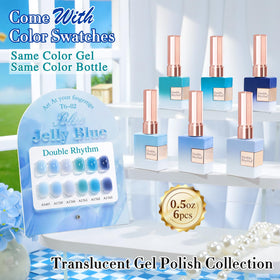 Double Rhythm Gel Polish Set packaging with 6 bottles
