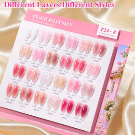 Double Rhythm gel polish set packaging with all 28 bottles displayed