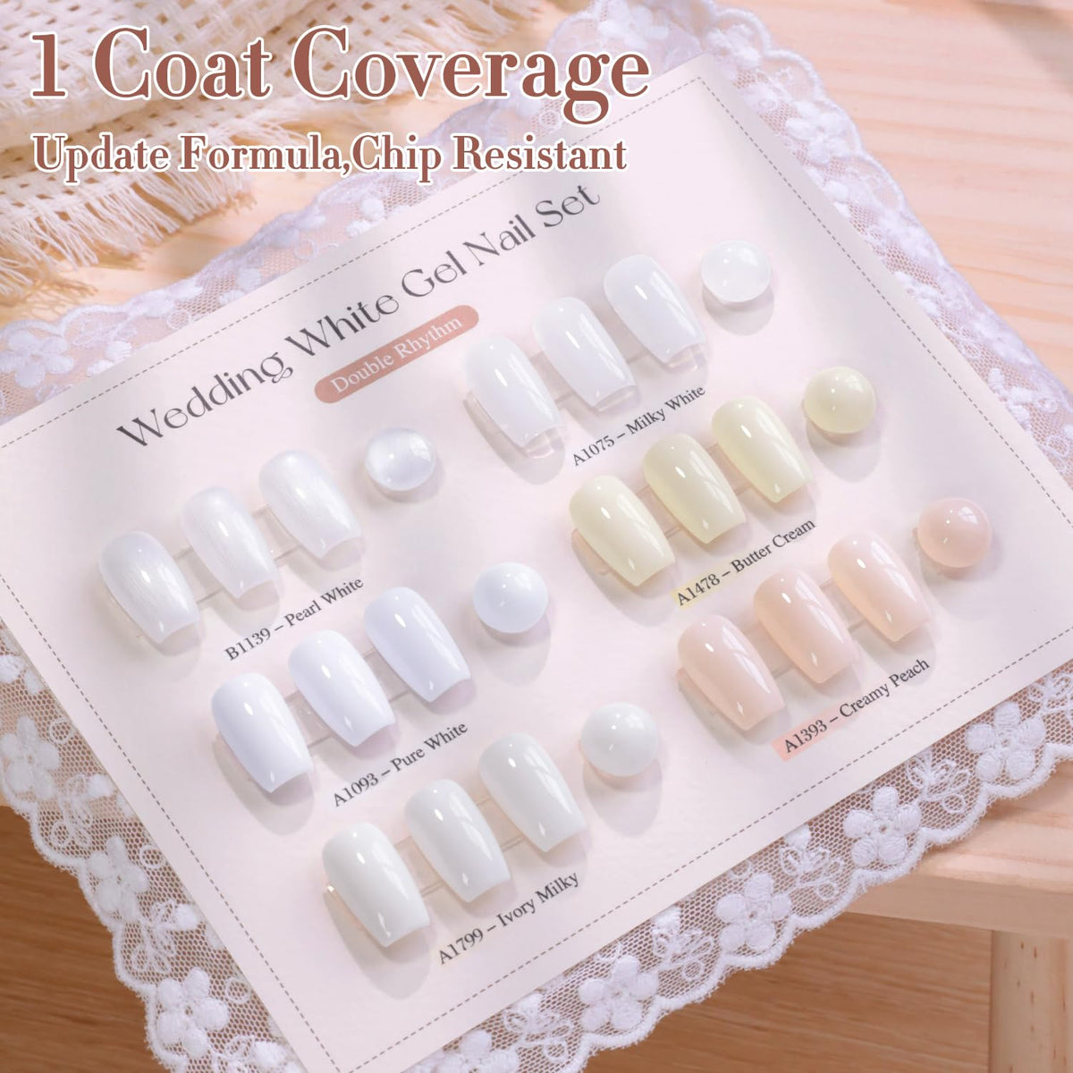 Double Rhythm gel polish set with a UV lamp for curing