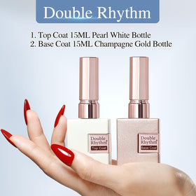 Double Rhythm Gel Polish Set with colourful nail designs
