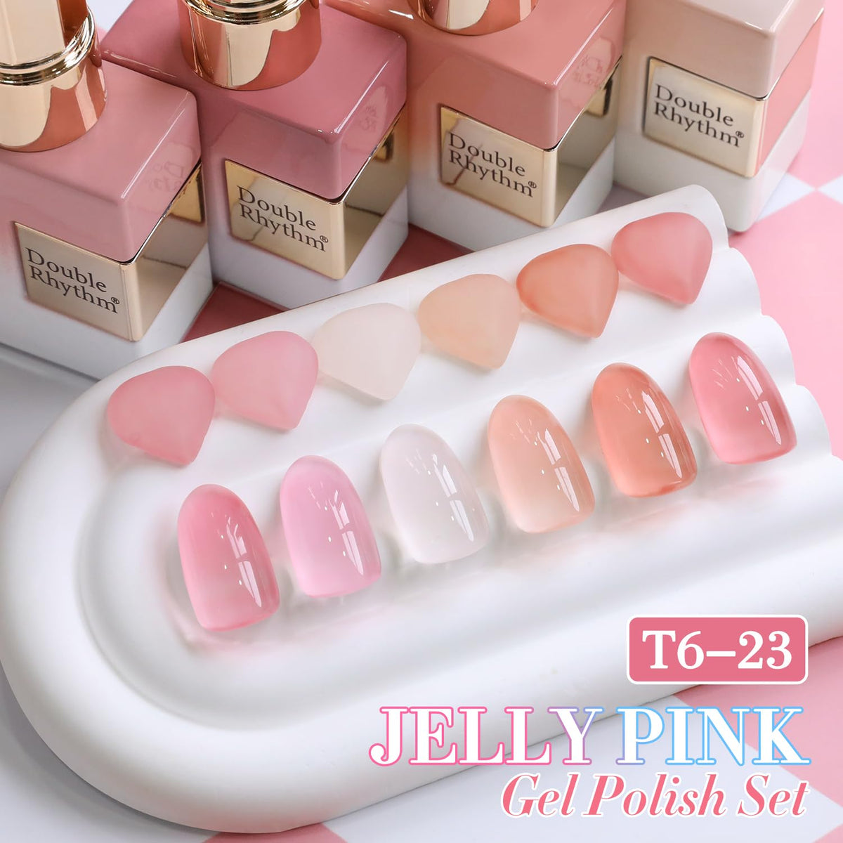 Double Rhythm Gel Polish Set with UV lamp
