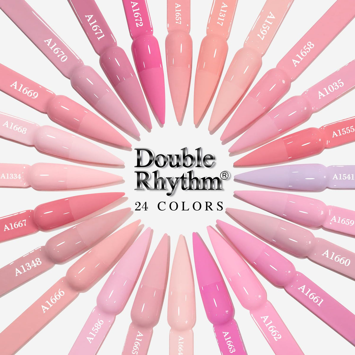 Double Rhythm gel polish set with UV lamp for curing