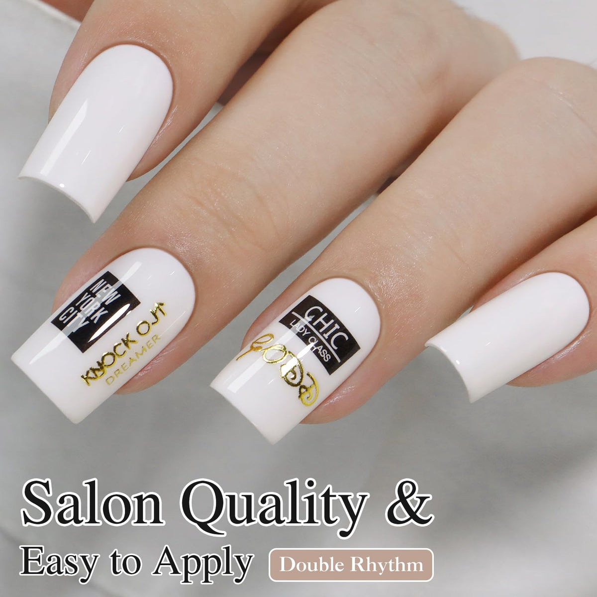 Double Rhythm Gel Polish Warm White A1477 packaging