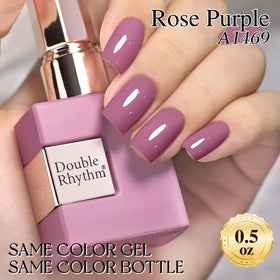 Double Rhythm Gel Polish Wine Purple packaging side view