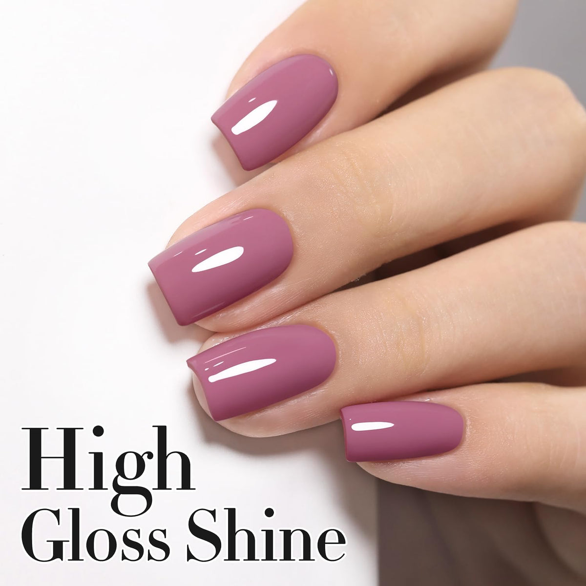 Double Rhythm Gel Polish Wine Purple with base and top coat