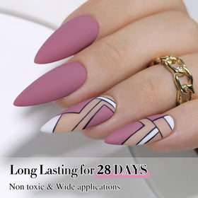 Double Rhythm Gel Polish Wine Purple with nail art tools