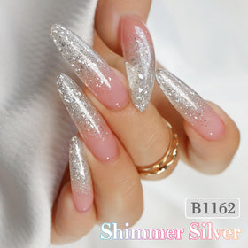 Double Rhythm Glitter Gel Polish 15ml bottle side view