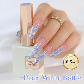 Double Rhythm Glitter Gel Polish in a nail art setup