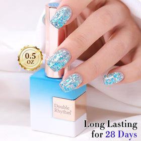 Double Rhythm Glitter Gel Polish packaging