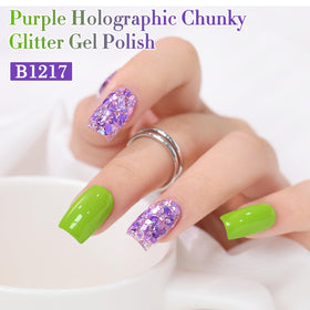 Double Rhythm Glitter Gel Polish packaging with product details