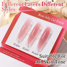 Double Rhythm Jelly Gel Polish 15ml application on nails