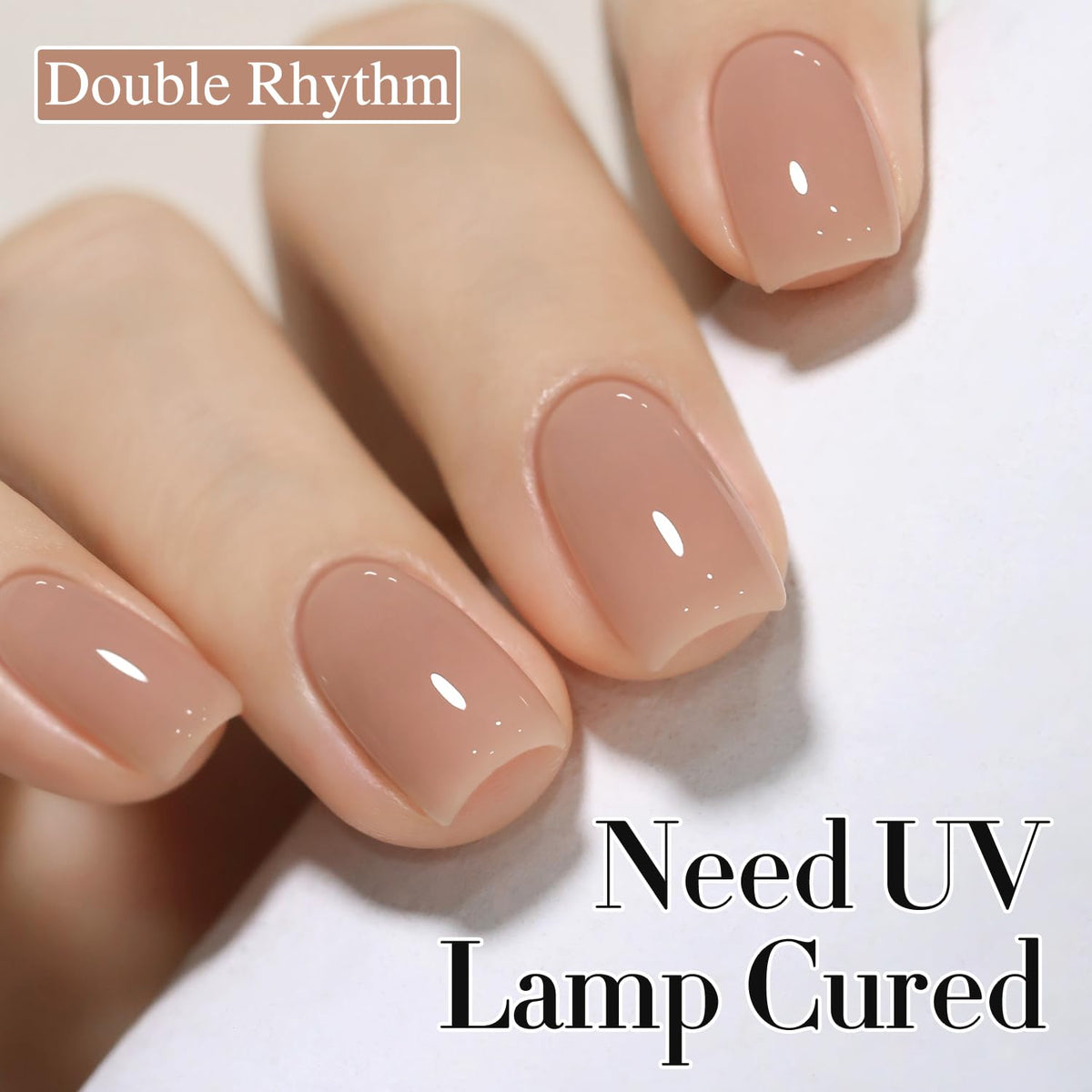 Double Rhythm Jelly Gel Polish 15ml applied on nails