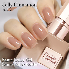 Double Rhythm Jelly Gel Polish 15ml bottle with UV lamp