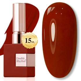 Double Rhythm Jelly Gel Polish 15ml Brick Red A1488 front view