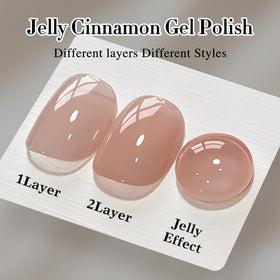 Double Rhythm Jelly Gel Polish 15ml in a nail art setup