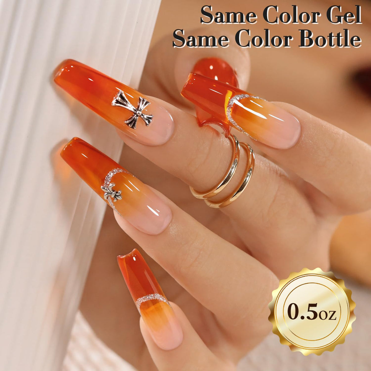 Double Rhythm Jelly Gel Polish 15ml in natural light