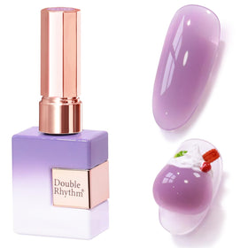 Double Rhythm Jelly Gel Polish 15ml Pale Lavender front view
