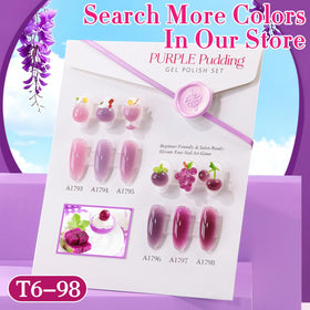 Double Rhythm Jelly Gel Polish 15ml Pale Purple bottle close-up