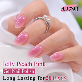 Double Rhythm Jelly Gel Polish 15ml Pale Purple bottle with cap