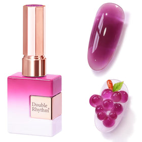 Double Rhythm Jelly Gel Polish 15ml Rose Purple front view