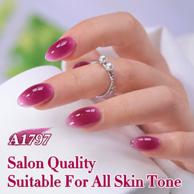 Double Rhythm Jelly Gel Polish 15ml Rose Purple in packaging