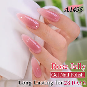 Double Rhythm Jelly Gel Polish 15ml sheer pastel colour swatch