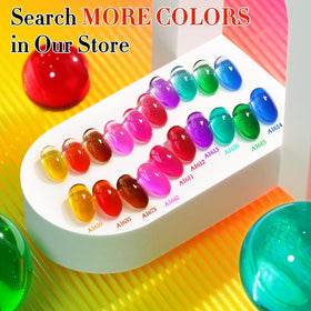 Double Rhythm Jelly Gel Polish 15ml with nail art tools