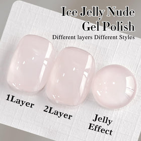 Double Rhythm Jelly Gel Polish alongside nail art tools