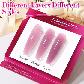 Double Rhythm Jelly Gel Polish application on nails