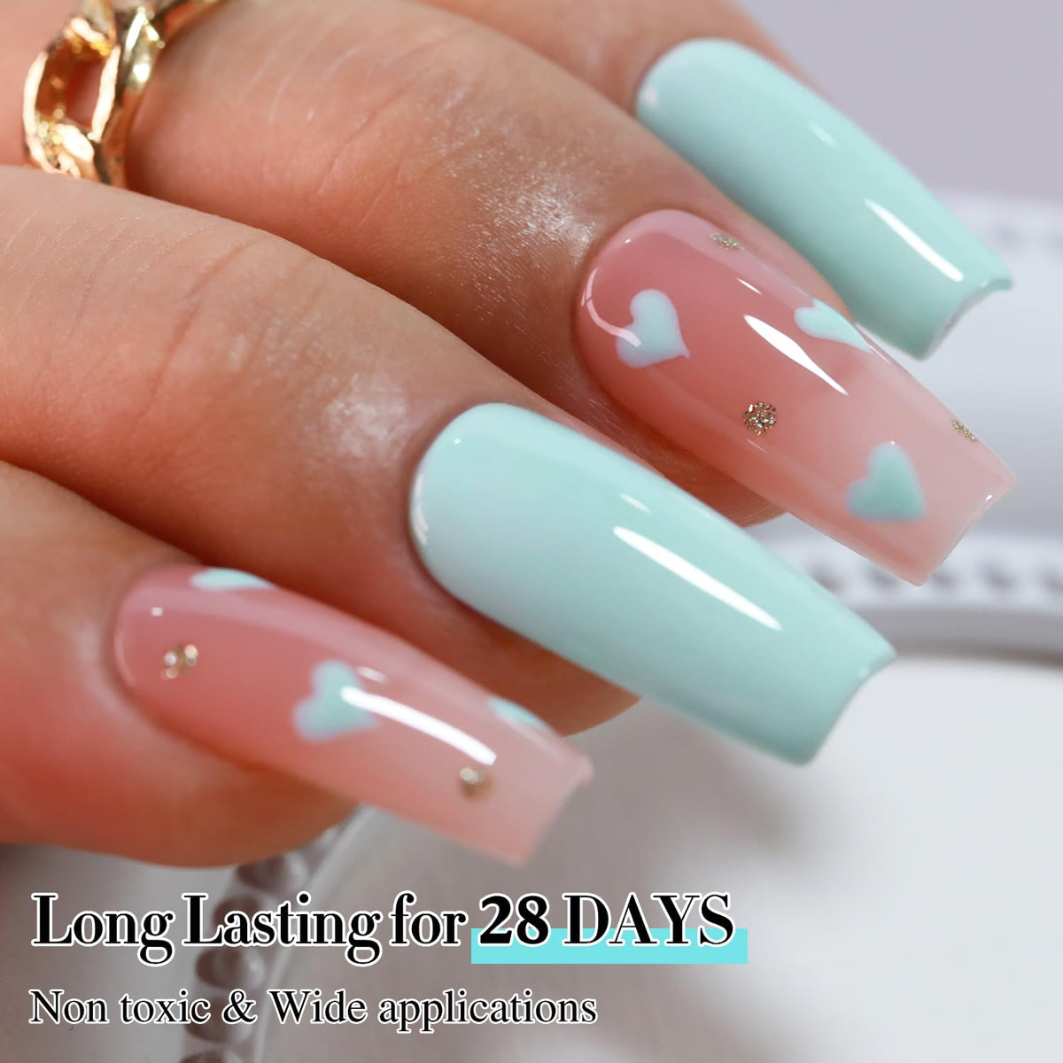 Double Rhythm Jelly Gel Polish application process
