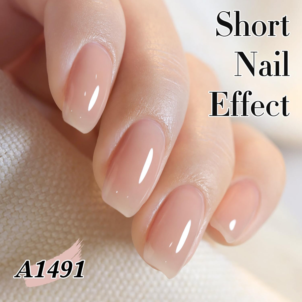 Double Rhythm Jelly Gel Polish application with brush